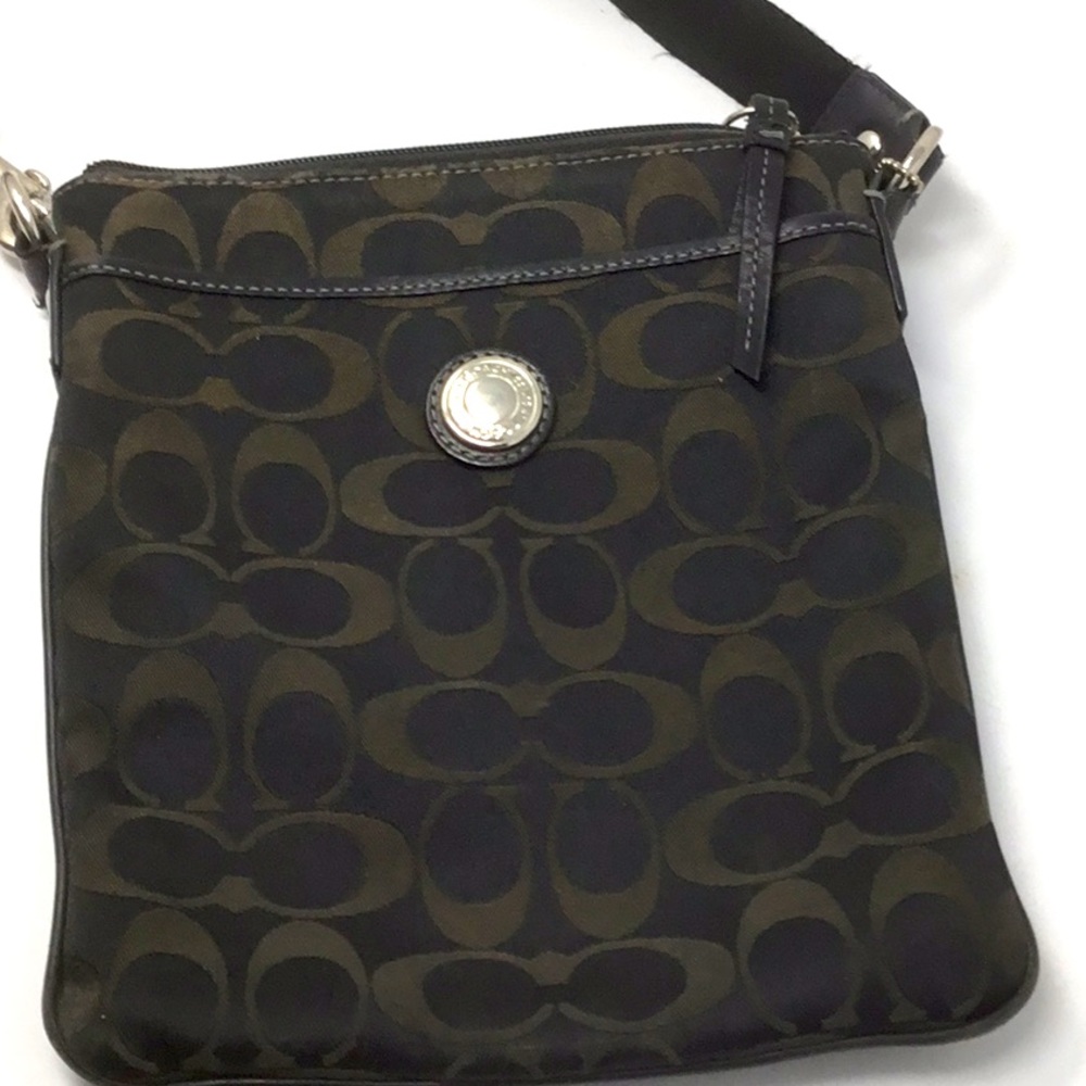 Coach crossbody bag Black and Tan